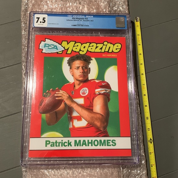 Patrick Mahomes PSA Magazine Nov 2023 CGC Grade Full Size High Quality KC Chiefs - Picture 7 of 9